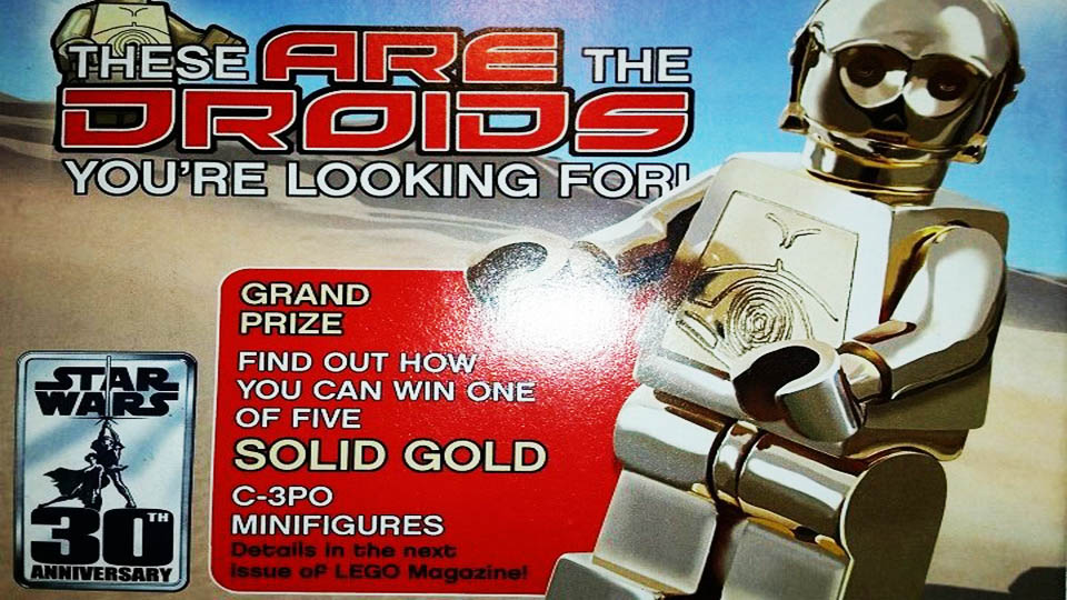 14k gold C-3PO 